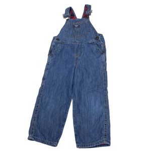 OshKosh BGosh Size 5 Jean Overalls Fully Flannel Lined Buffalo Plaid Lining